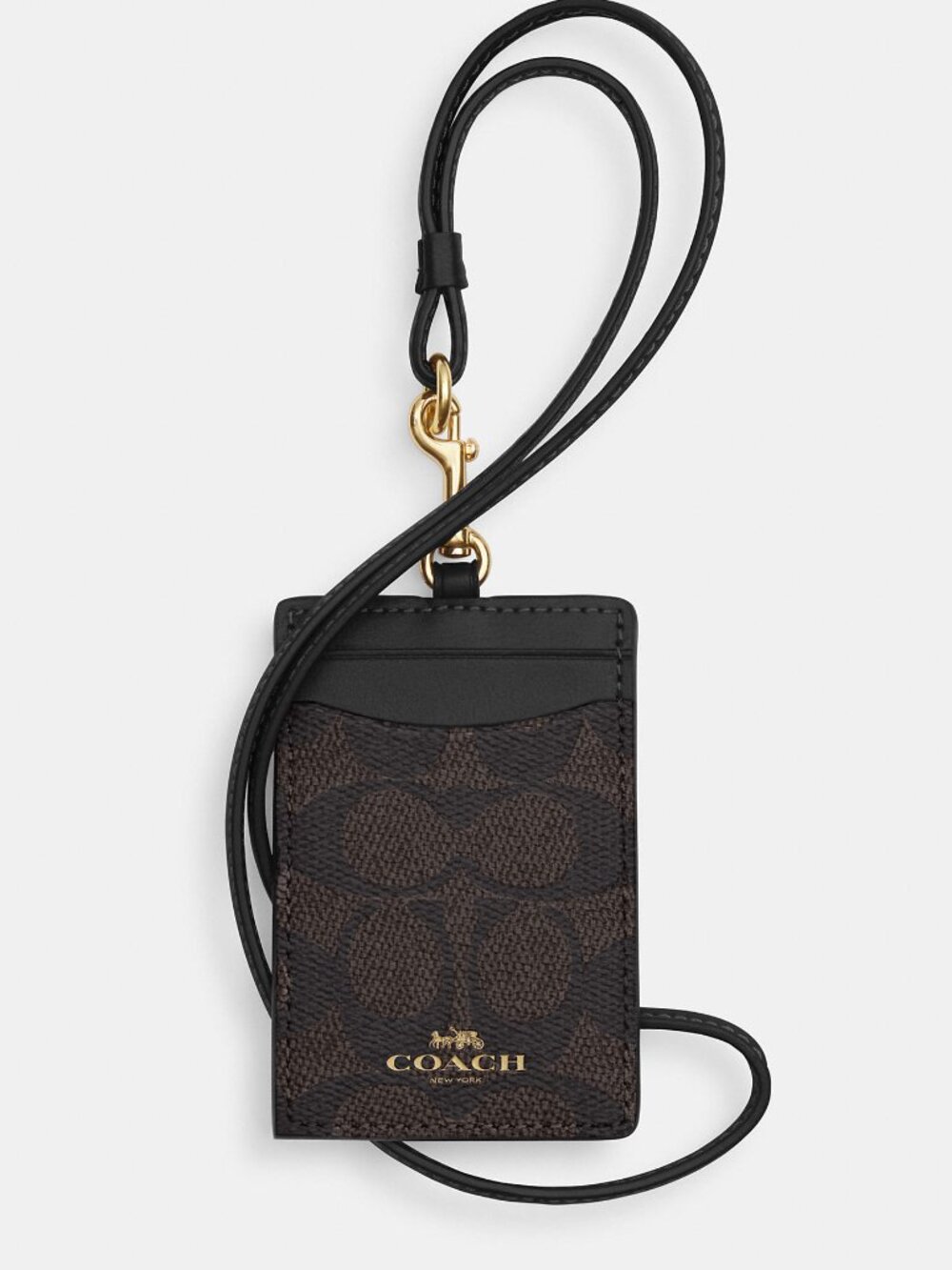 Coach Id Lanyard In Signaure Canvas